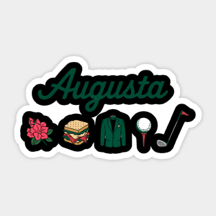 Augusta Georgia Azalea Golf Pimento Cheese Sticker